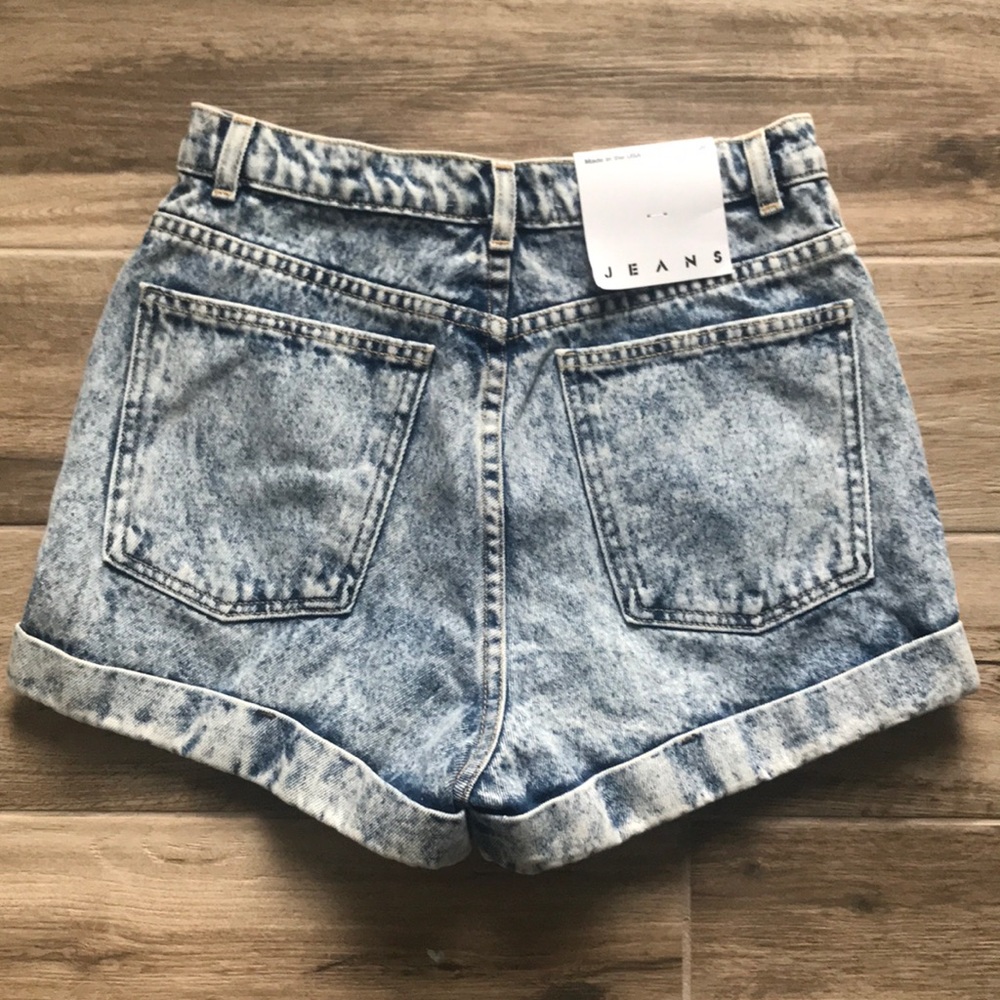 American Apparel High Waisted Jean Shorts